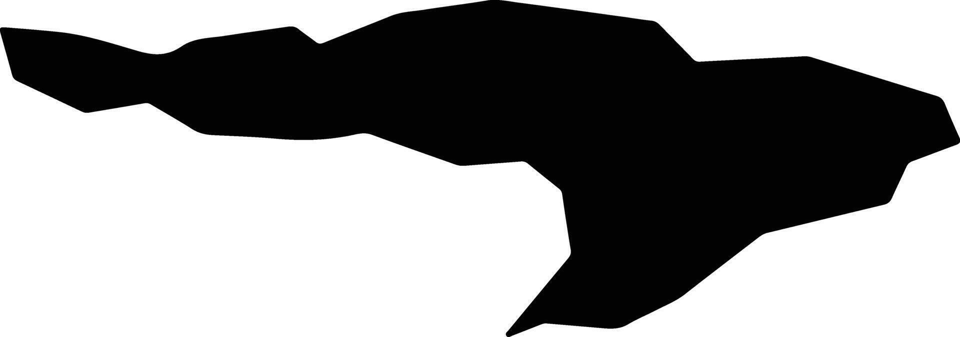 Sannohe Japan silhouette map vector