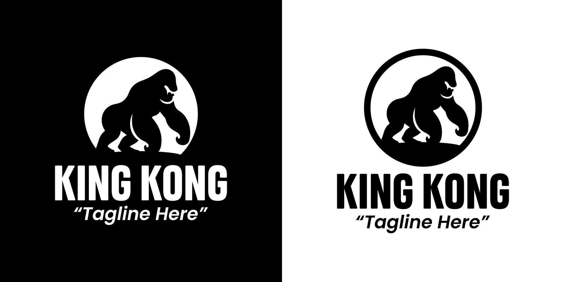 Bold King Kong Logo Design for Branding and Business Identity vector
