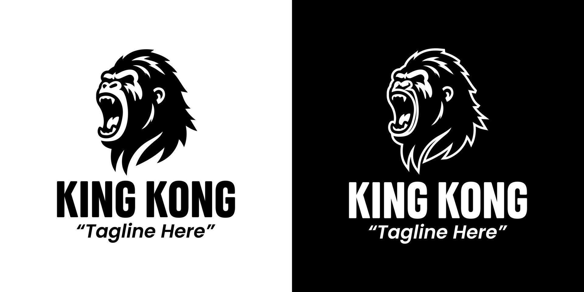 Creative King Kong Logo Design for Branding and Business Growth vector