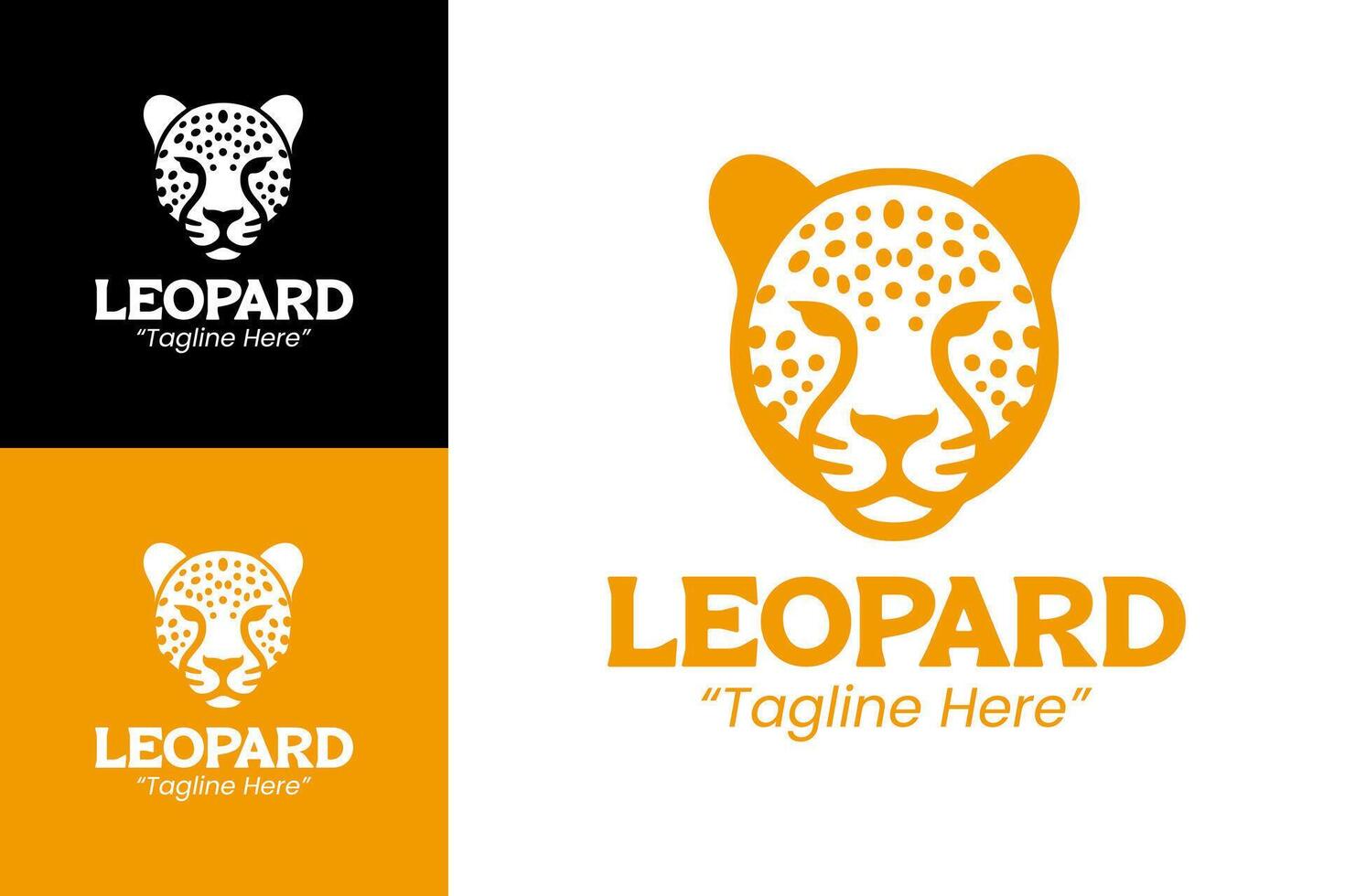 Bold and Unique Leopard Logo for Branding and Businesses vector