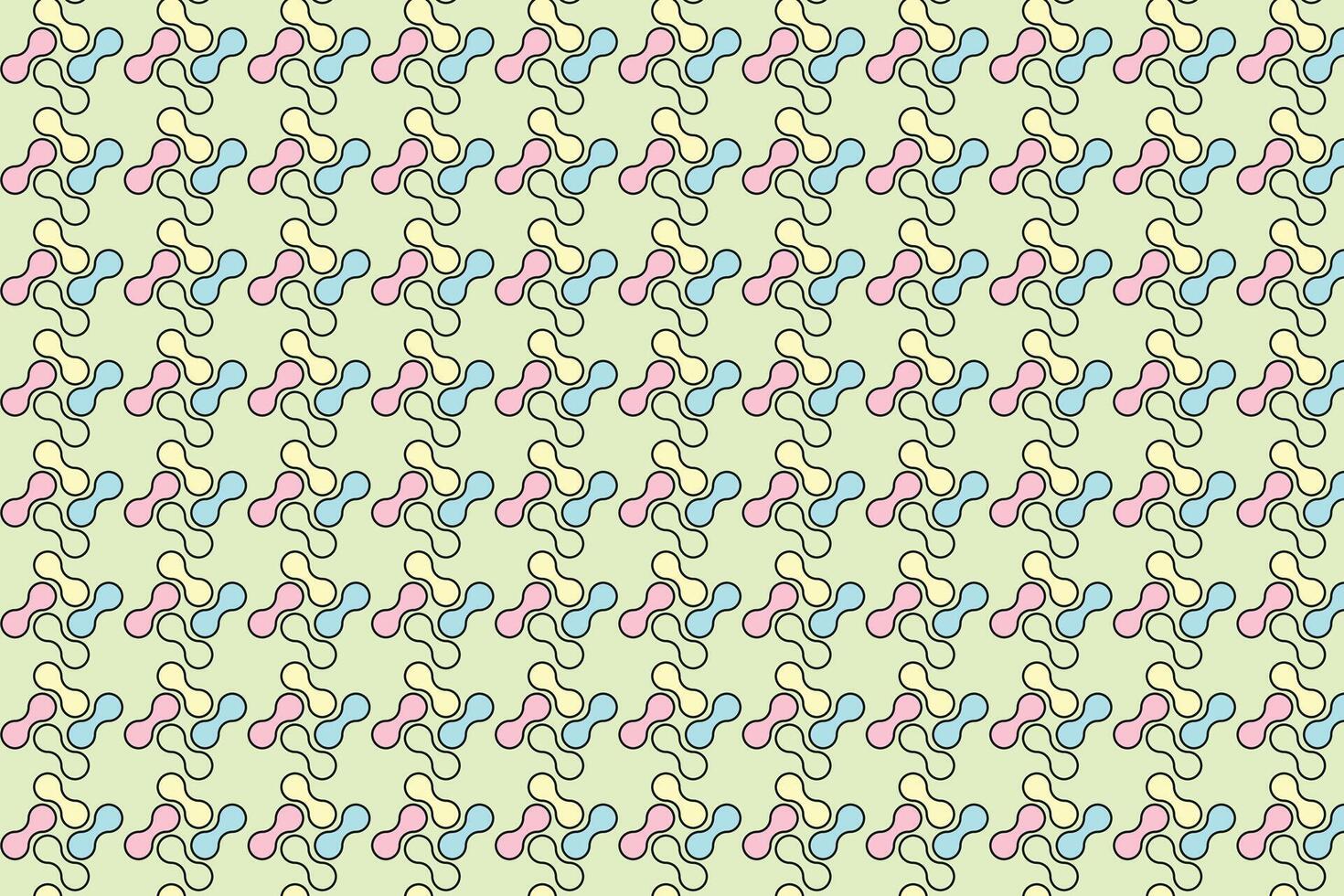 A pattern of small blue and pink flowers on a green background vector
