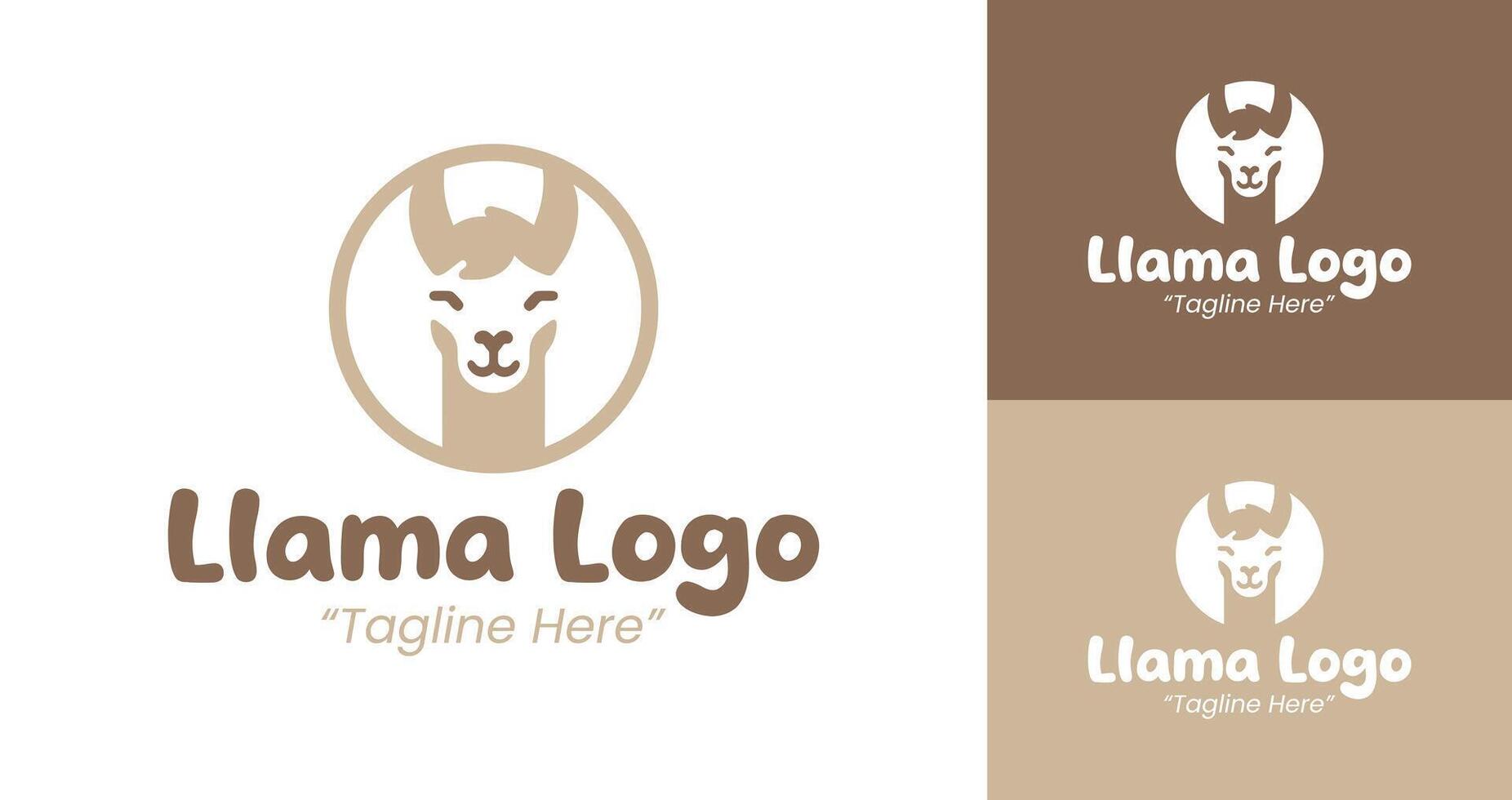 Creative and Professional Llama Logo Designs for Business Branding vector