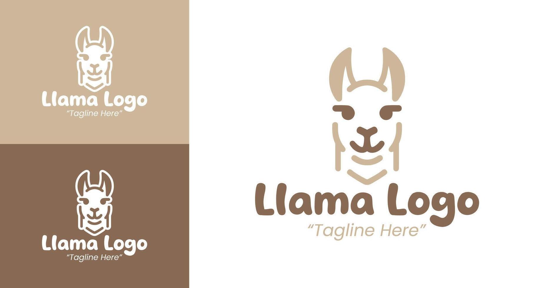 Creative Llama Logo for Business Branding with Modern Appeal vector