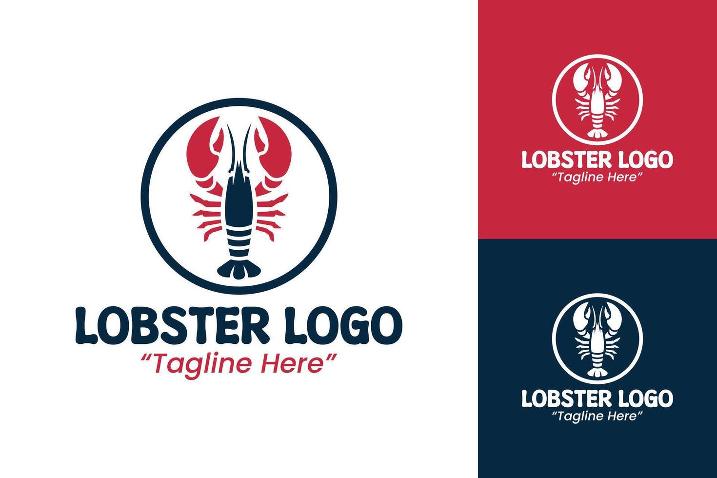 Fresh Lobster Logo with Modern and Clean Style for Restaurant Branding vector