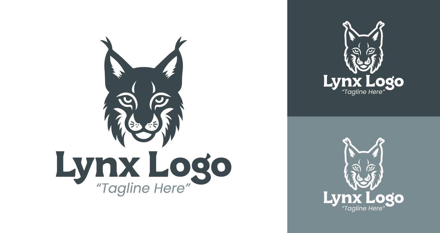Unique Lynx Logo Design for Creative and Professional Brand Identity Solutions vector