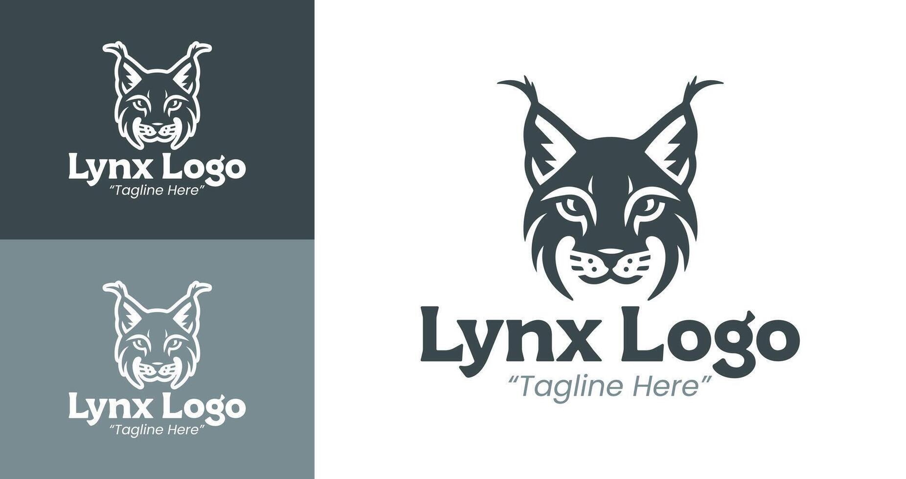 Minimalist and Sleek Lynx Logo Design for Modern Business Branding Solutions vector