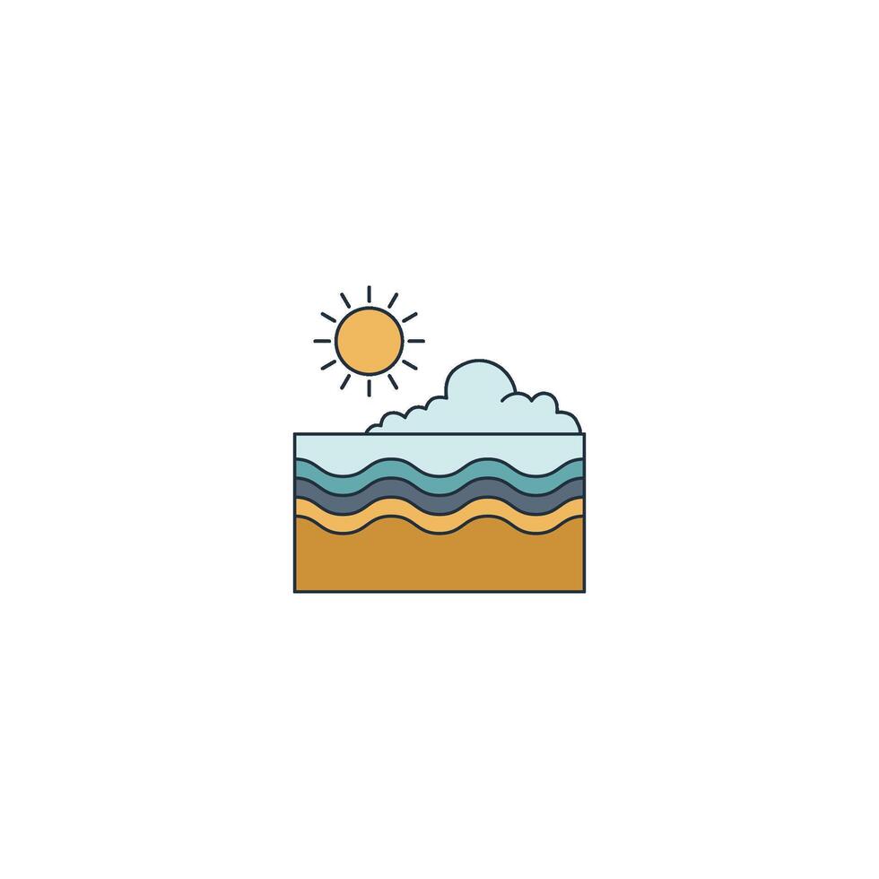 Beach Vacation Sunset vector