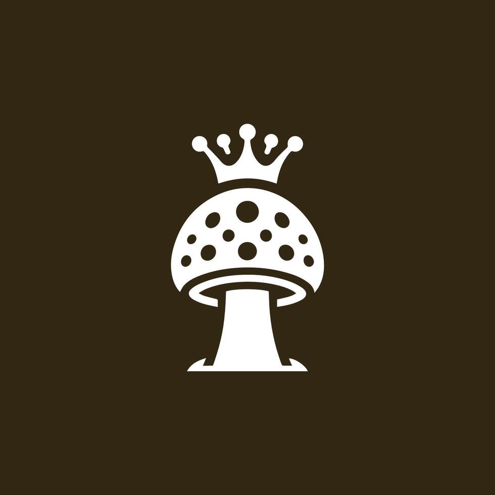 King Mushroom Logo vector