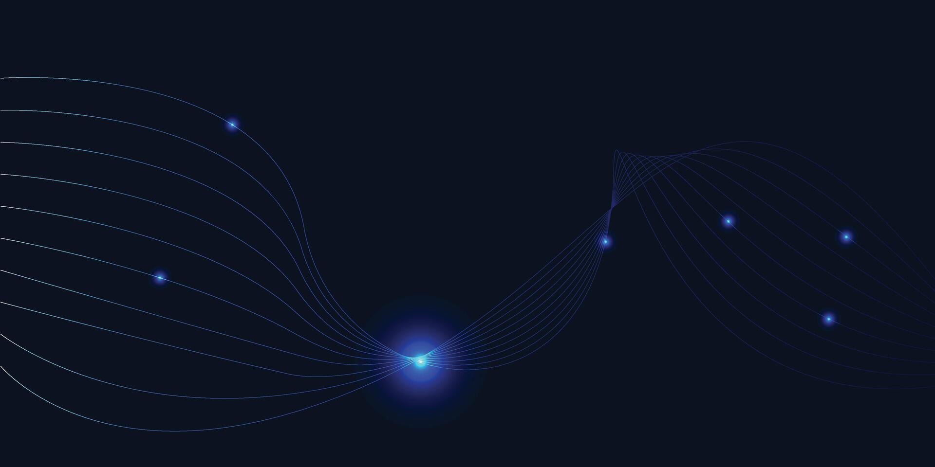 Technology digital flow background, modern tech banner, corporate business concept, hi-tech abstract background vector