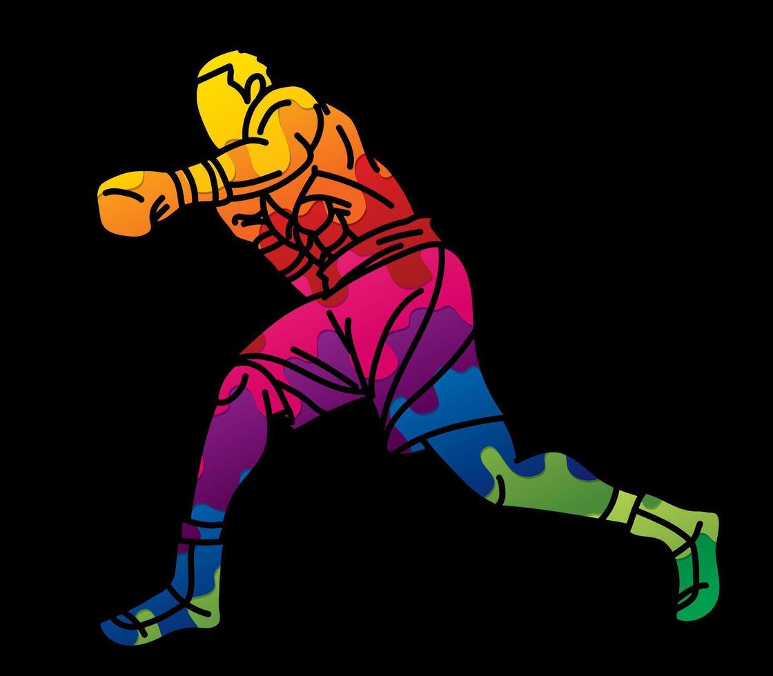 Boxing Sport Boxer Ultimate Fighter vector