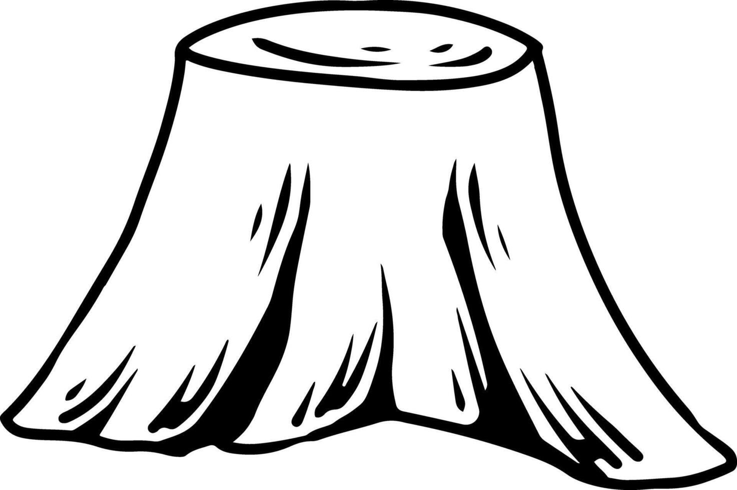 Cartoon Tree Stump vector