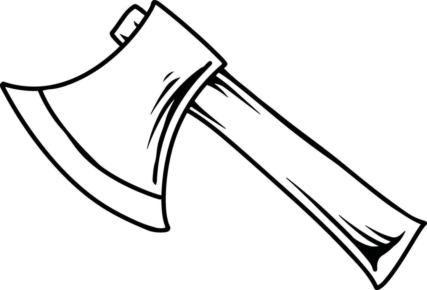 Cartoon Axe Tool vector