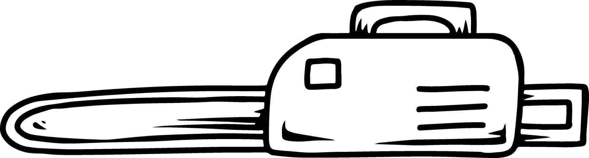Cartoon Chainsaw Tool illustration vector