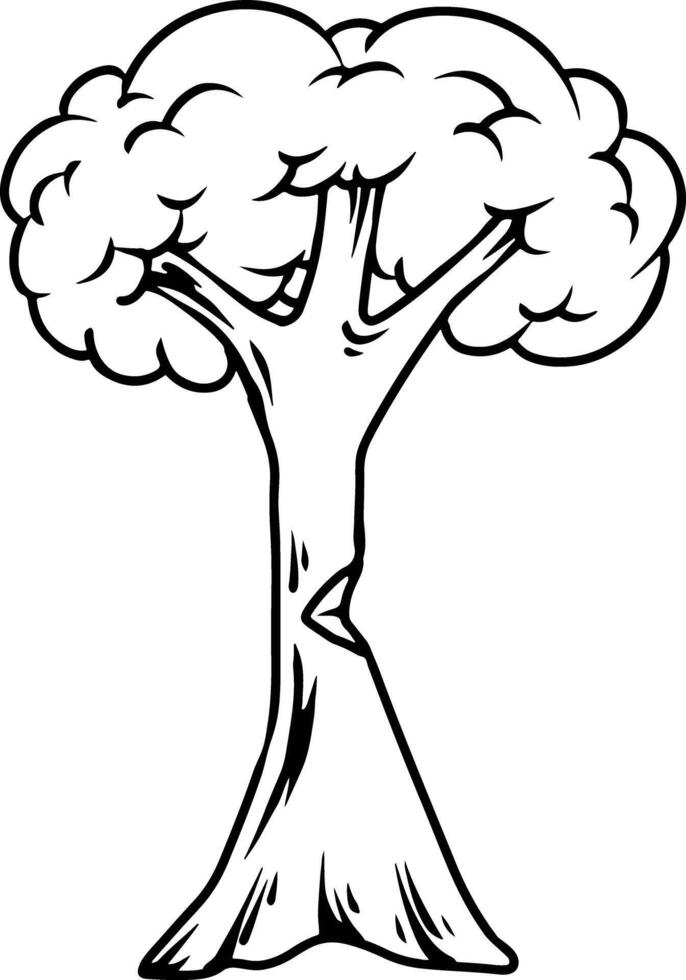 Simple Cartoon Tree vector