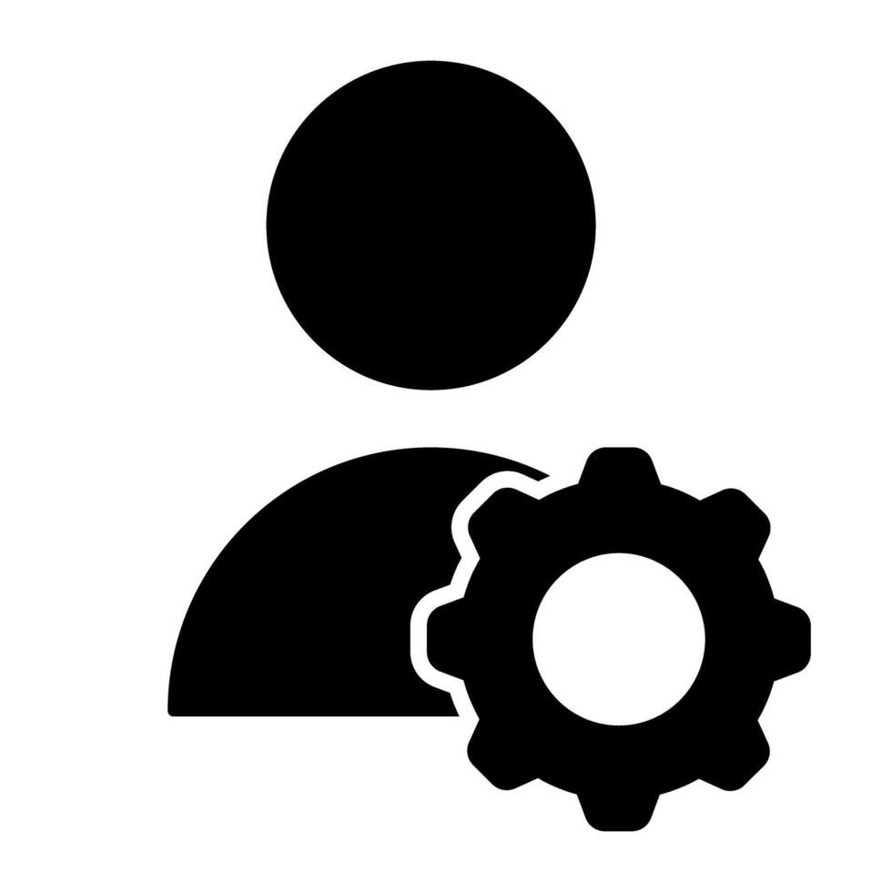 user settings gear line style icon illustration design, designed for web and app vector