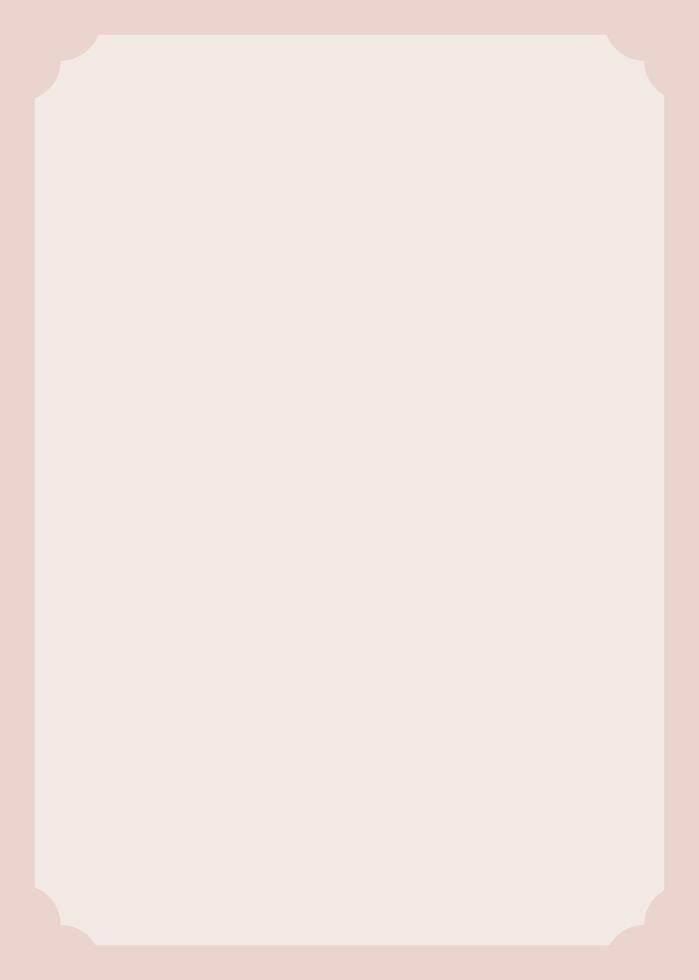 Elegant blank template with a soft pink frame and rounded corners, perfect for social media stories, invitations, or wedding designs. This clean background offers ample space for text or images vector