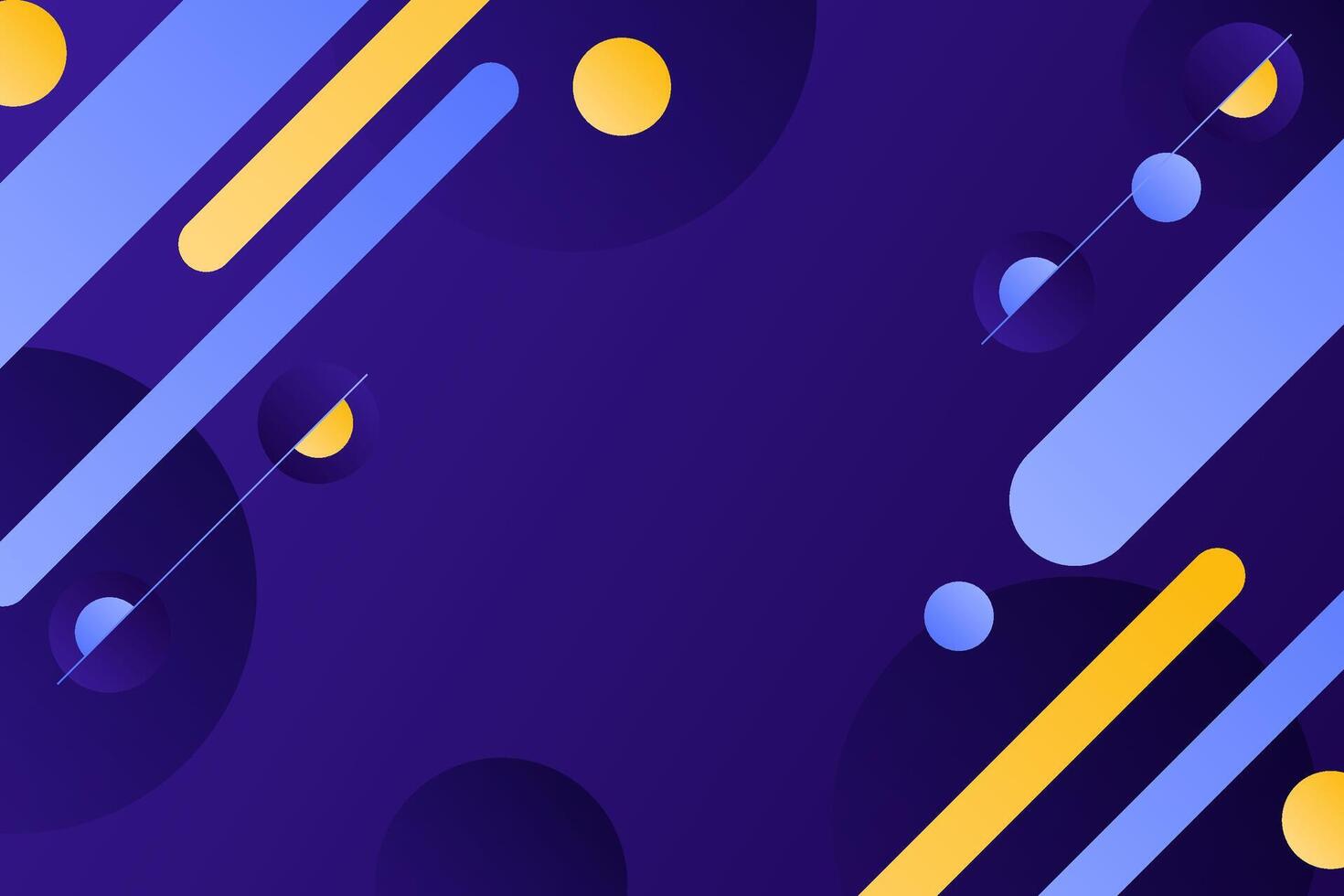 Elegant gradient dynamic style background with purple, blue and yellow colors vector