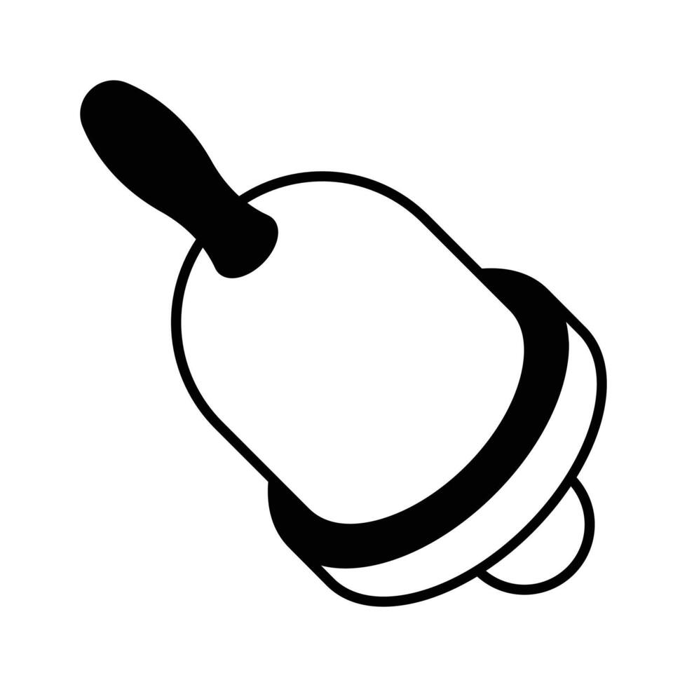 A well designed isometric icon of ringing bell... vector