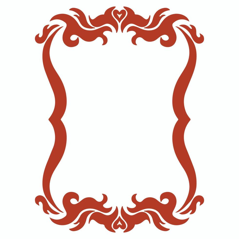 Vintage frame design element. Decorative page divider. vector