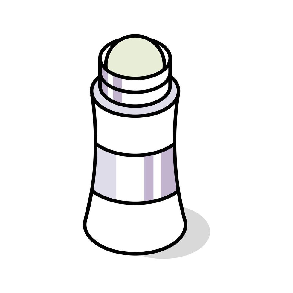A captivating isometric icon of deodorant roller applicator vector