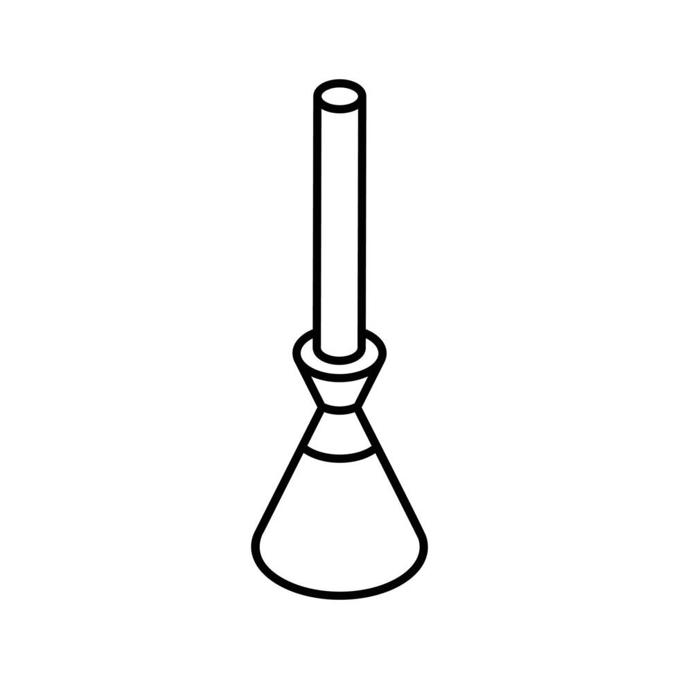 A customizable isometric icon showing a dusting brush tool. vector