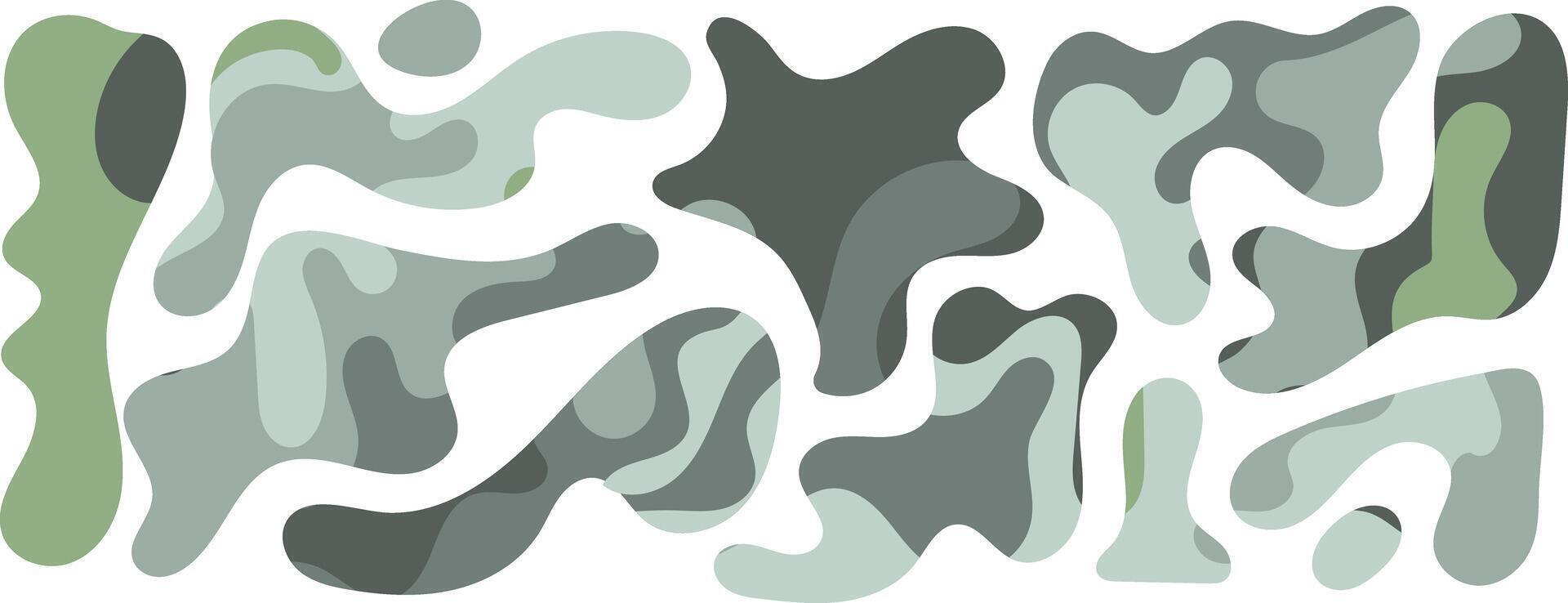 Freeform blob shapes. Abstracts amoeba shapes, freeform organic elements vector