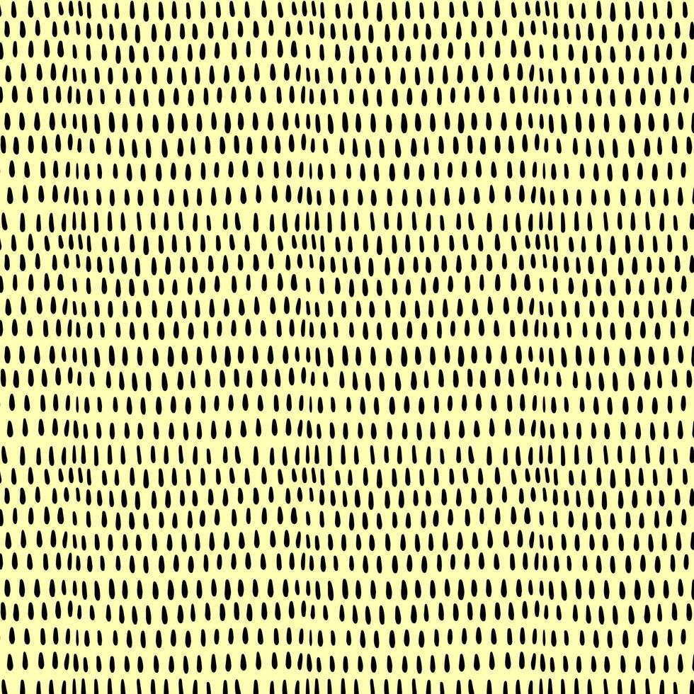 Small dash pattern. Seamless minimal dash pattern, small elements on yellow background vector