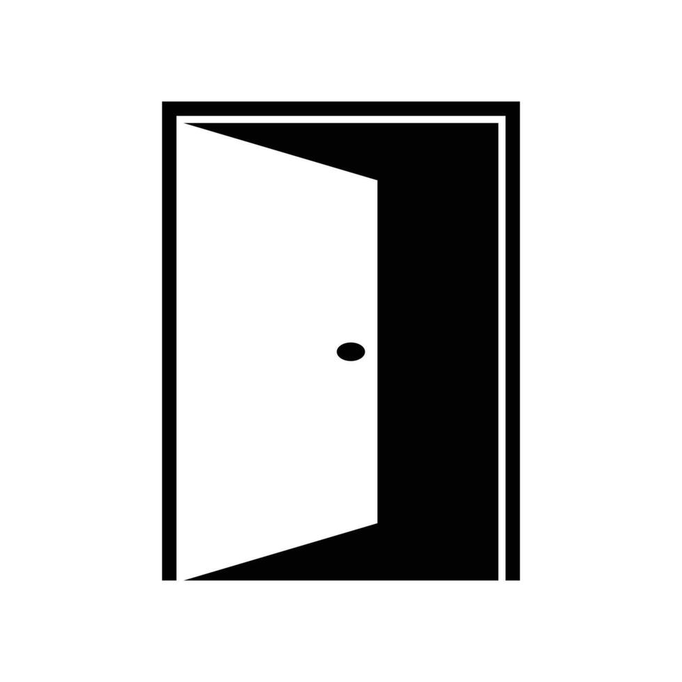open door logo design simple concept idea vector