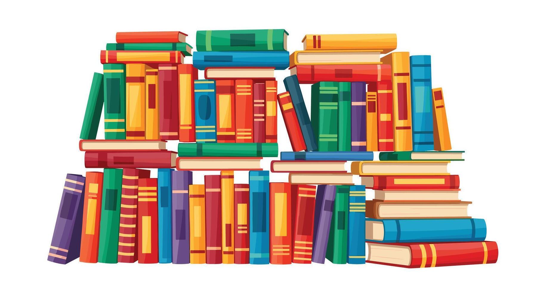 Books provide an abundance of knowledge offering wisdom for success that is achieved over time vector
