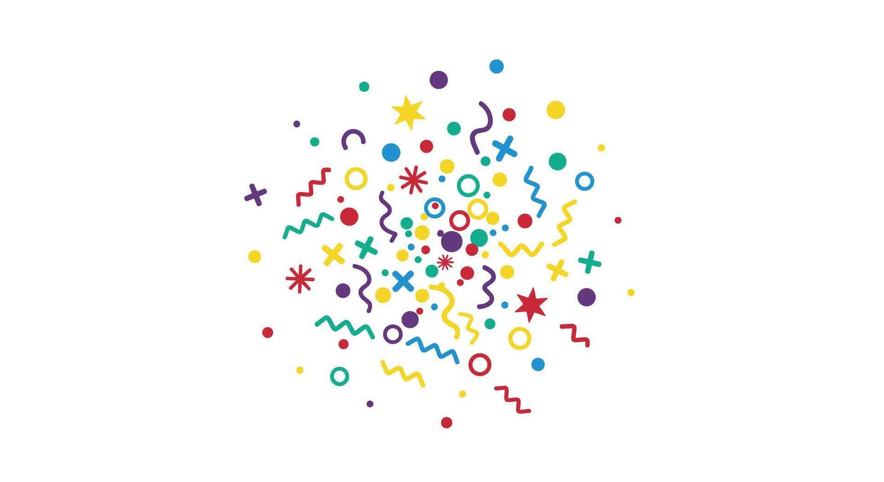 A Lively And Festive Burst of Confetti A Celebration of Joyful Moments vector