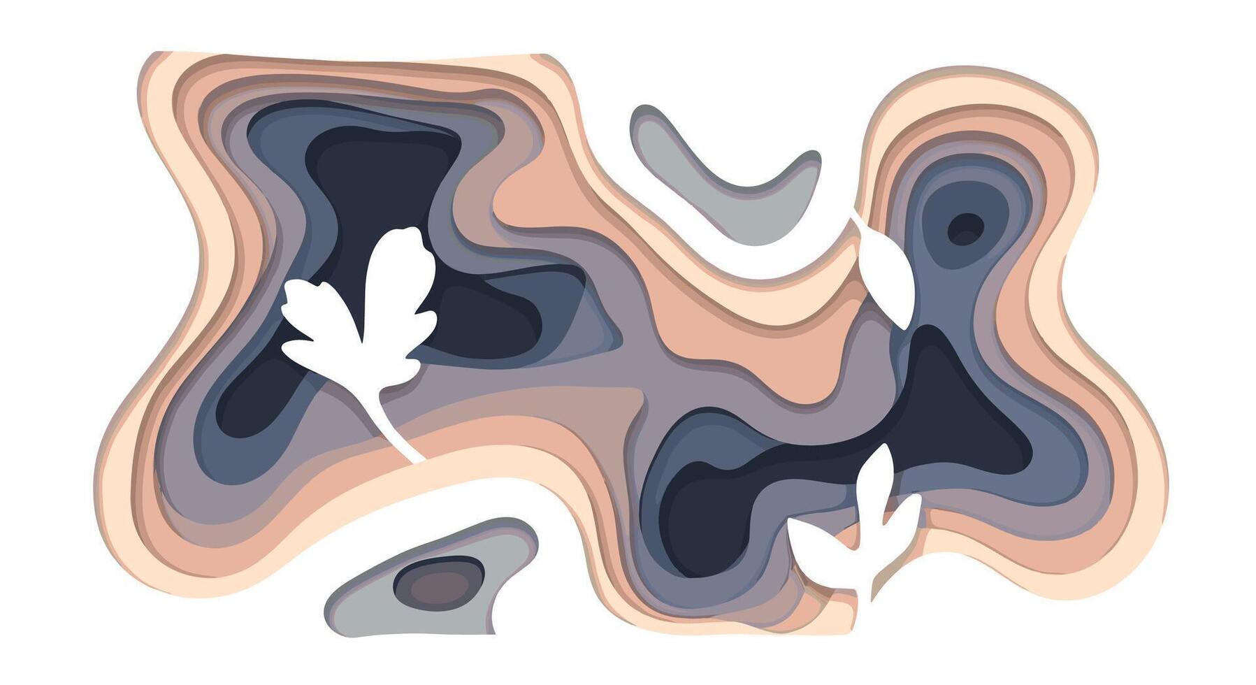 The Art of Layered Paper A Captivating Exploration of Depth Texture and Dimension vector