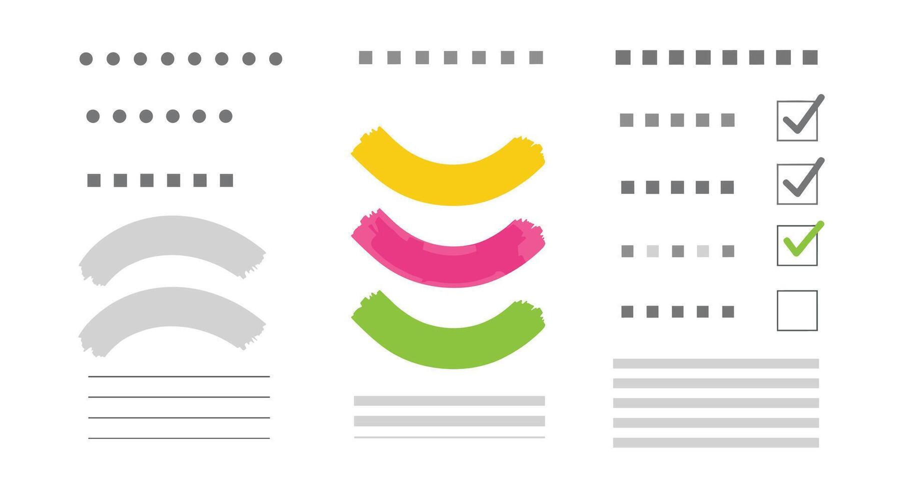 Organizing Tasks and Projects with Checklists and Visual Cues for Improved Productivity vector