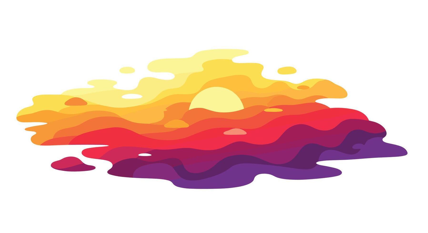 Colorful abstract background with orange, yellow and purple splashes vector