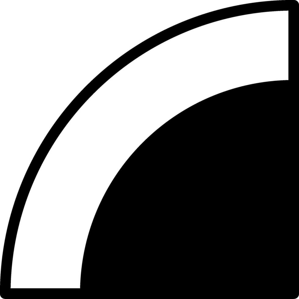 Wi Fi Signal Modern Semi Solid Black Icon vector