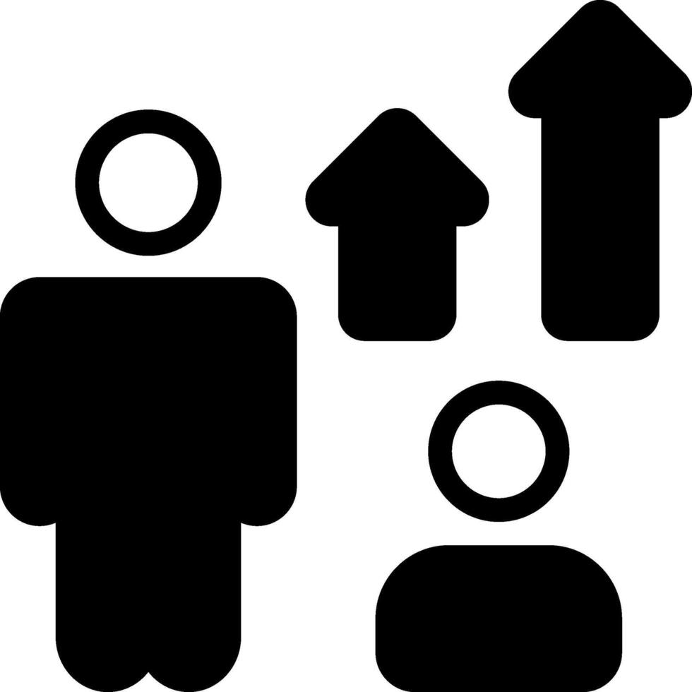 Business CoachingModern Semi Solid Black Icon vector