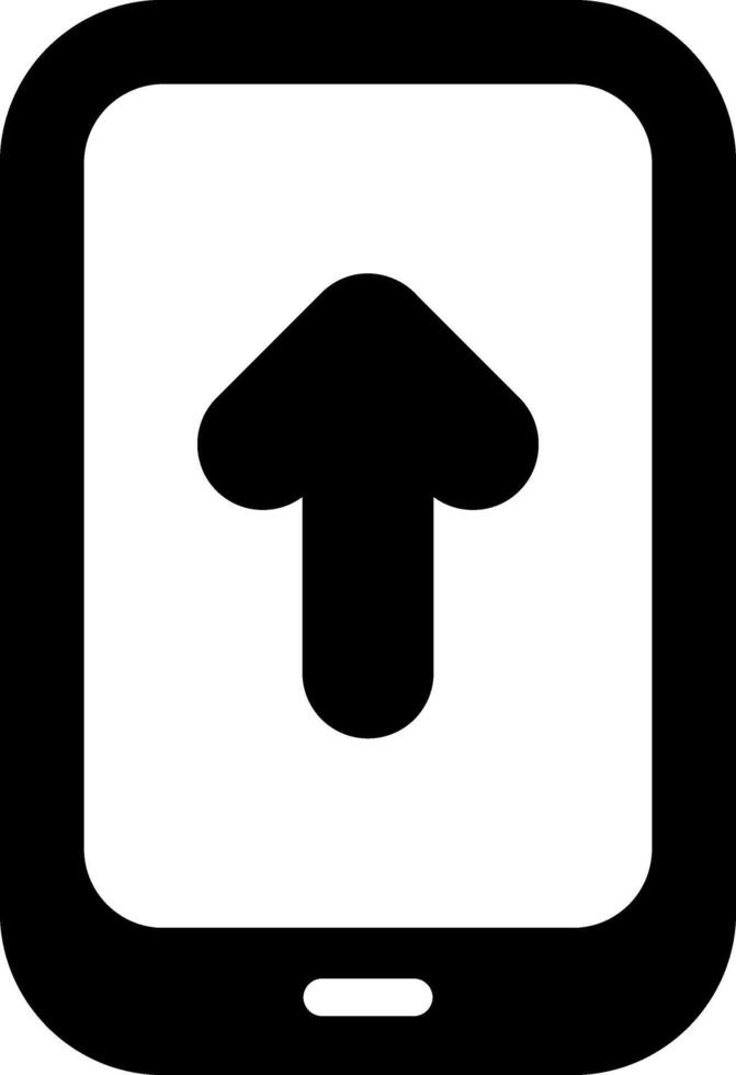 Upload Solid Black Icon Design vector