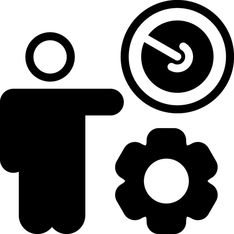 Business StrategyModern Semi Solid Black Icon vector