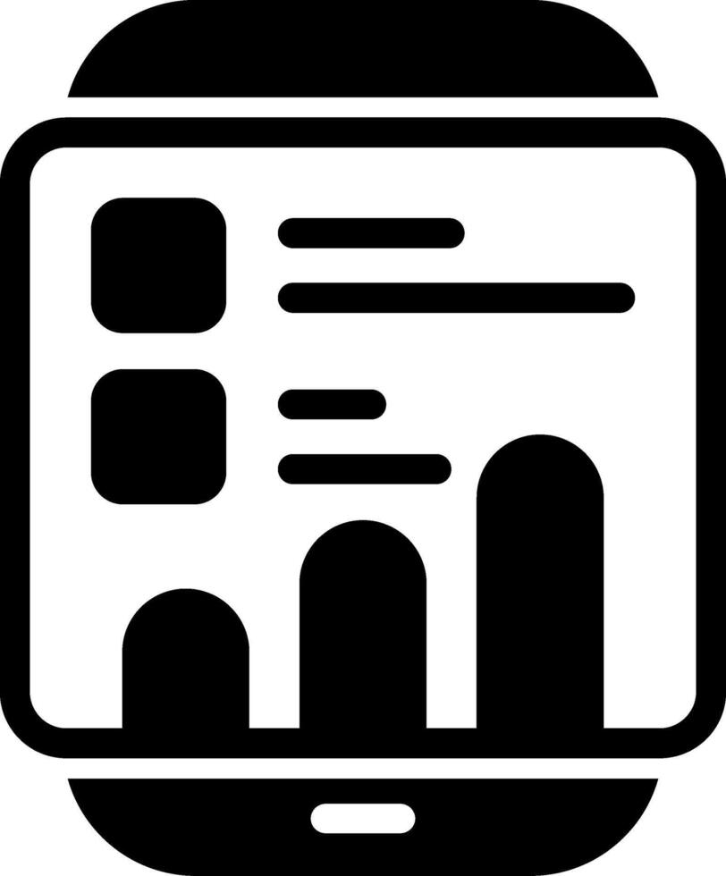 Performance EvaluationModern Semi Solid Black Icon vector