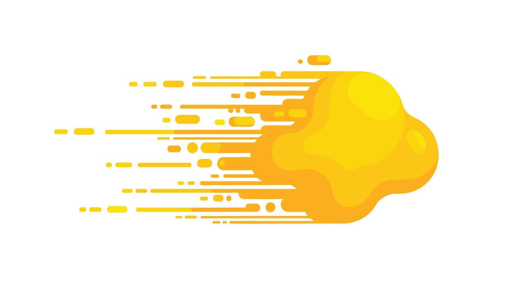 A yellow liquid is flowing out of a cloud vector
