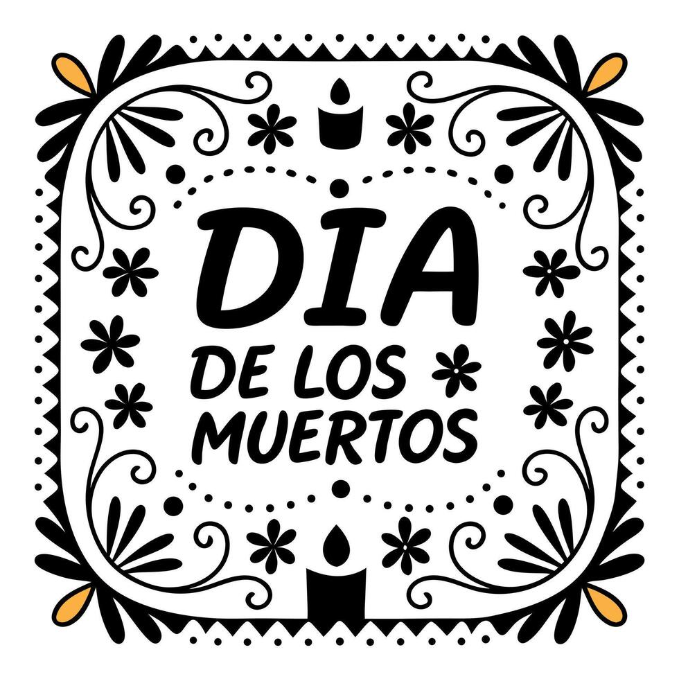 Dia de los muertos illustration vector