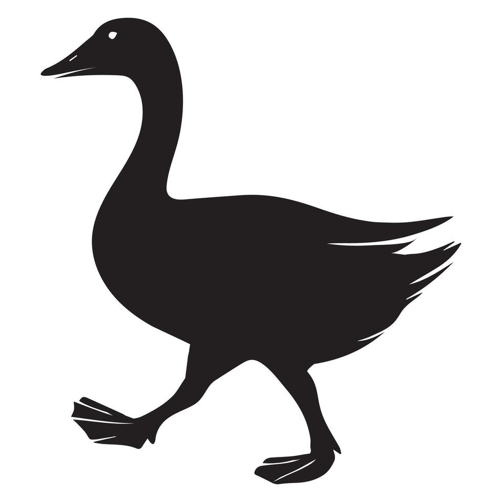 Goose Silhouette Clipart for Sublimation Crafts vector