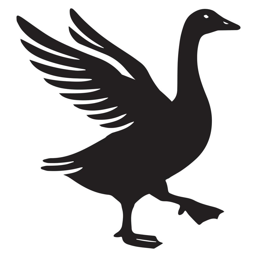 Domestic Goose Clipart for Crafters and Designers vector