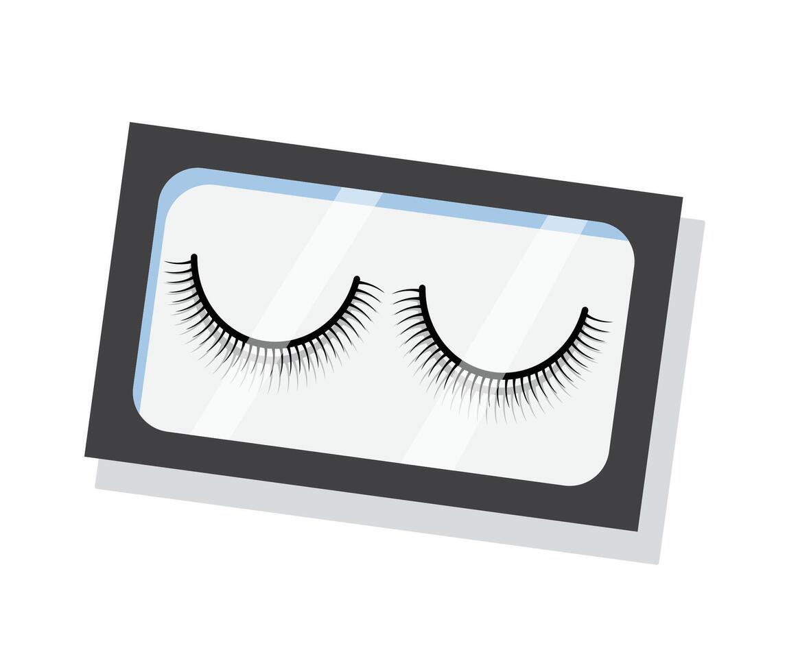 False Eyelashes Illustration icon vector