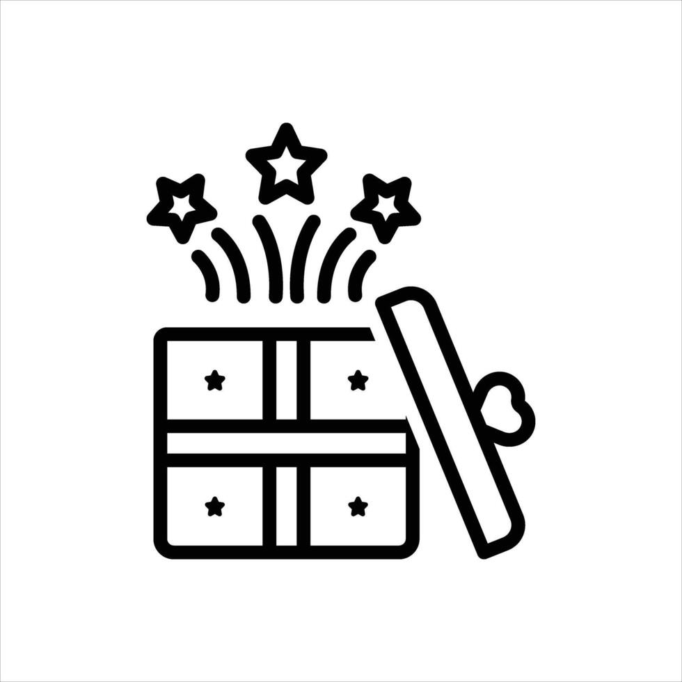 Black line icon prize vector
