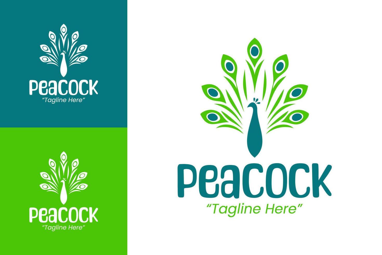 Creative Peacock Logo Designs for Businesses and Marketing Solutions vector