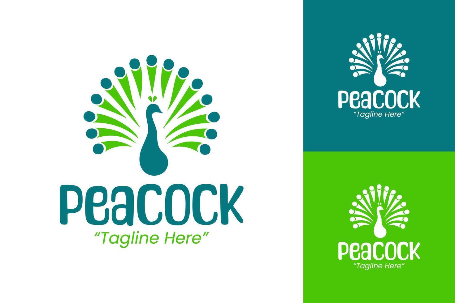 Professional Peacock Logo Designs for Business and Branding vector