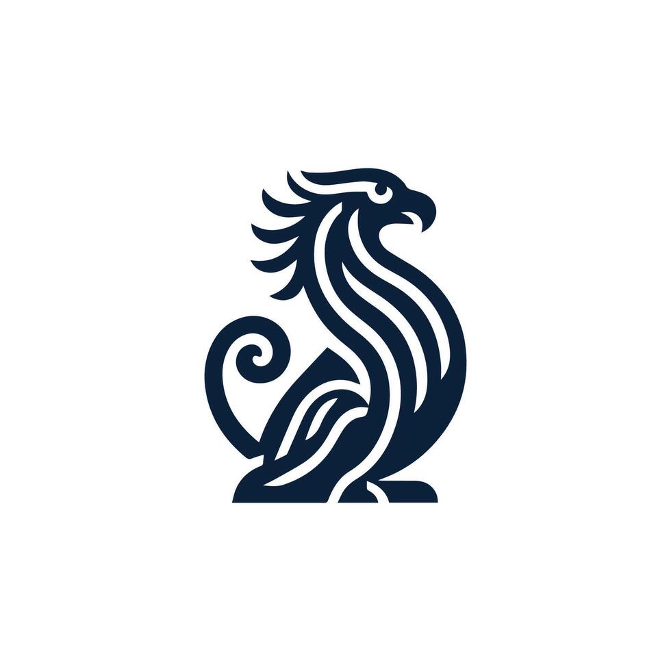 a blue and white logo for a company vector