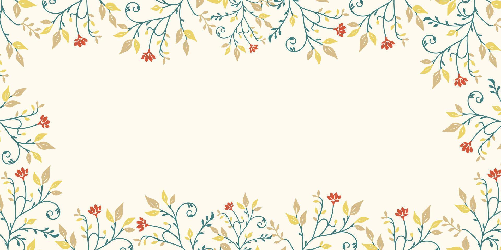 wildflower abstract background with elegant floral structure.wedding invitation template for fabric card and wall art design vector