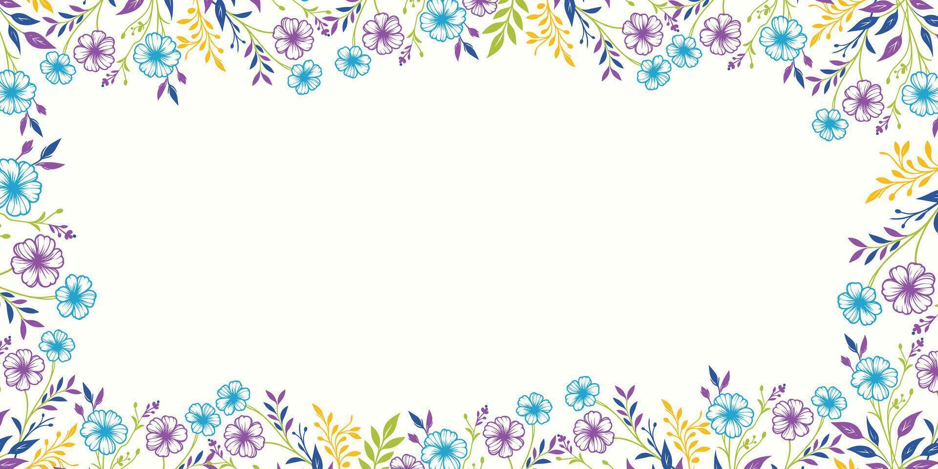 abstract flower background with lush botanical forms.floral wallpaper design for fabric banner and decorative card layout vector
