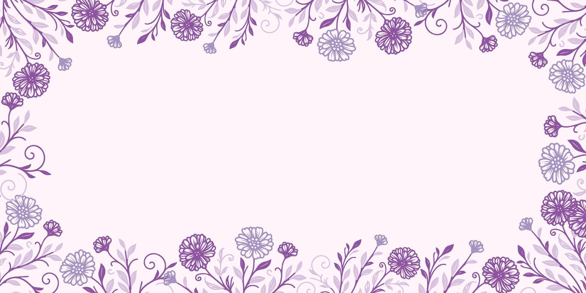 abstract floral background with nature inspired elements.blooming flower wall template for wedding card and scrapbook art vector